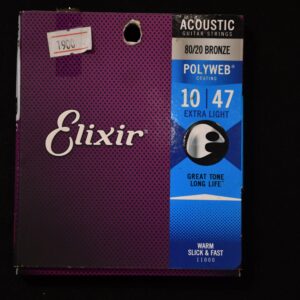 Elixir acoustic guitar strings 10-47